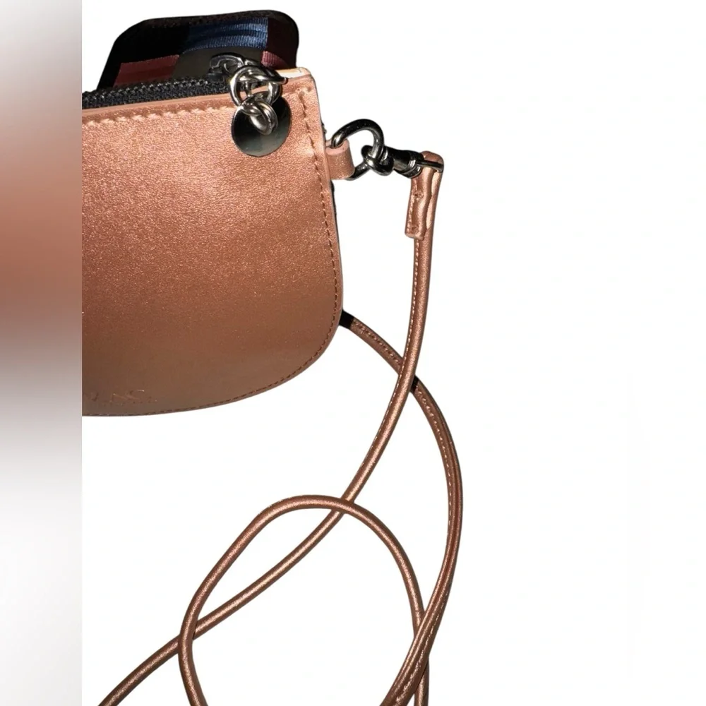 Zac Posen  Celia Rose Gold Metallic Mini Crossbody Bag - Picture 4 of 7